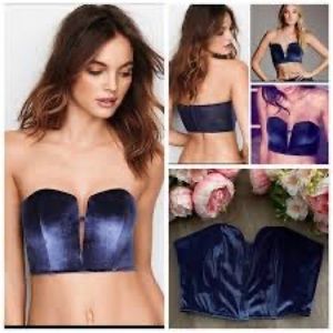 WOT Victoria's Secret Dream Angels Purple
Velvet & Lace strapless crop